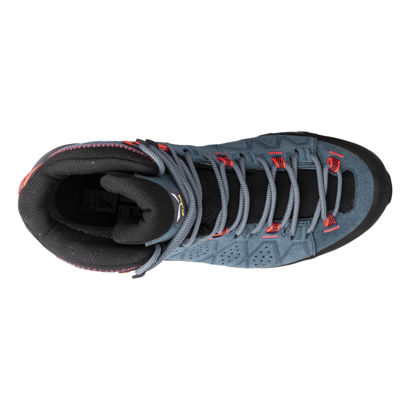 Salewa Alp Trainer 2 Mid GTX Womens in Java Blue/Fluro Coral-4